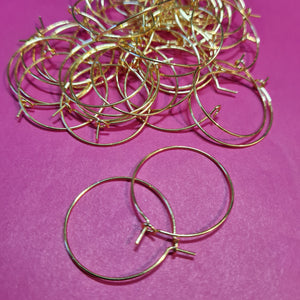 Add - 25mm Gold Stainless Steel Hoop