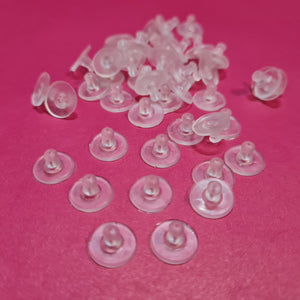 Extra - 5 pairs of Silicone Clutch Earring Backs