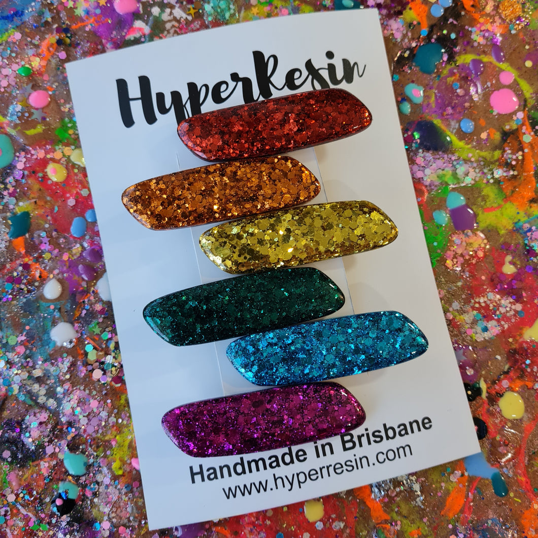 Rainbow Hair Clips