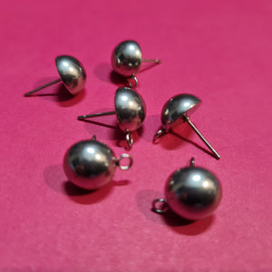 Add - 10mm Stainless Steel Dome Stud Top