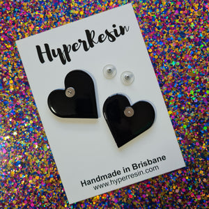 Rainbow Heart Statement Stud