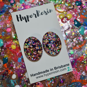 30mm Oval Statement Stud